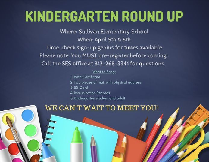 Kindergarten Round-Up | Sullivan Elementary School