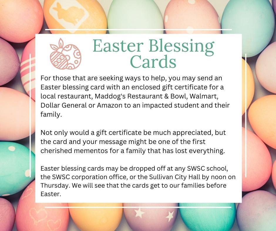 Easter Blessing card graphic